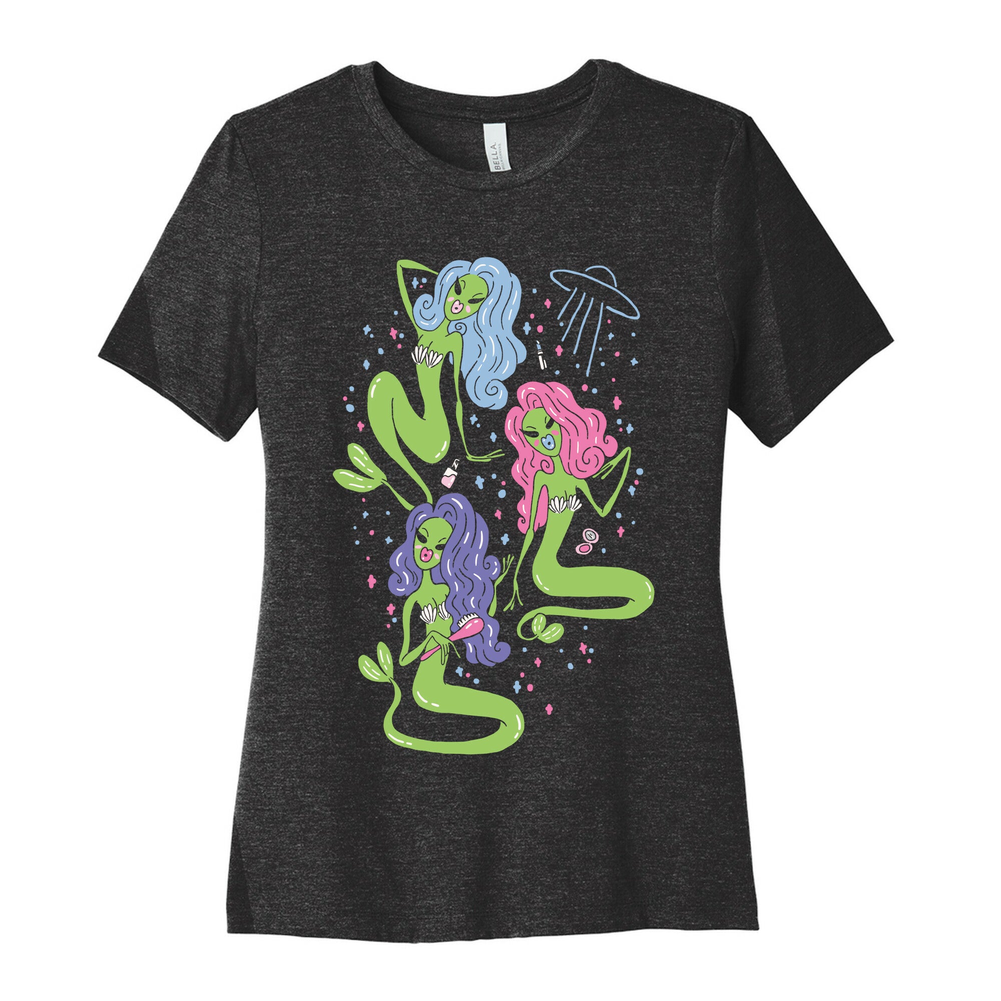 Mermaid Martians Women's Cotton Tee
